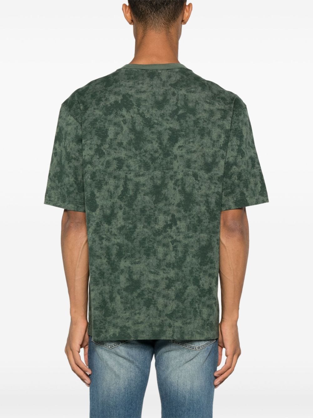 Shop Hugo Boss Camouflage-pattern T-shirt In Green