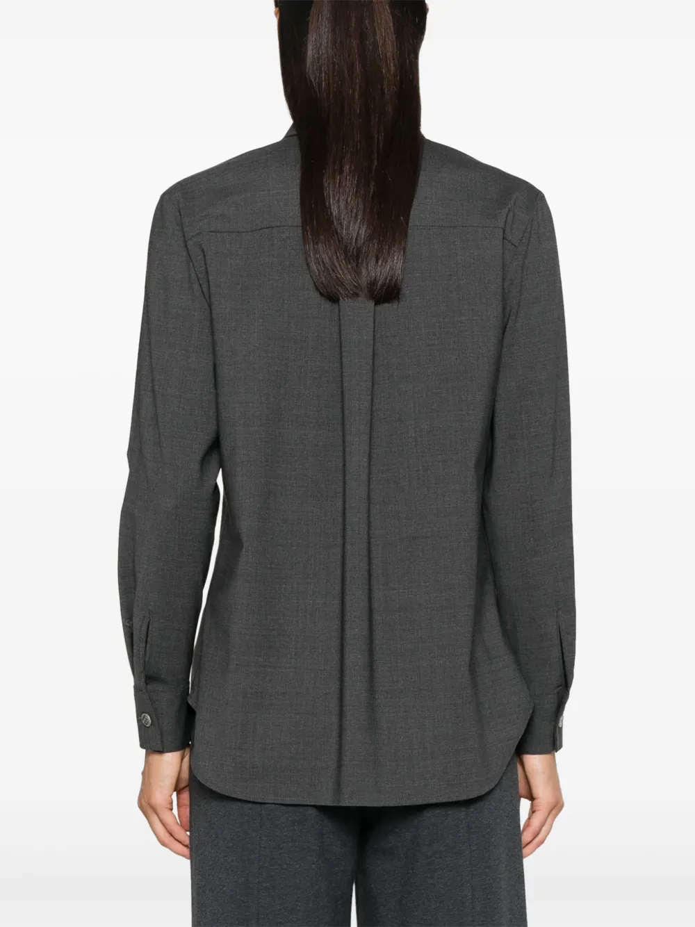 P.A.R.O.S.H. Blouse met slub-textuur Grijs