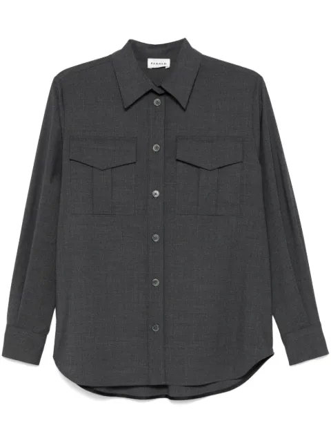 P.A.R.O.S.H. slub-texture shirt