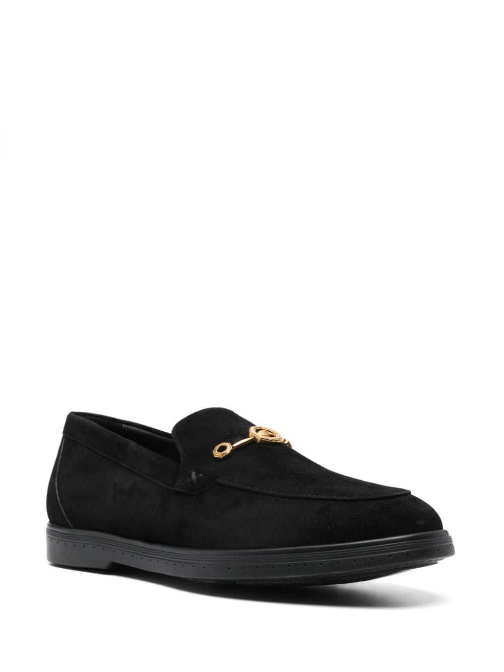 Stefano Ricci Loafers met logoplakkaat - Zwart