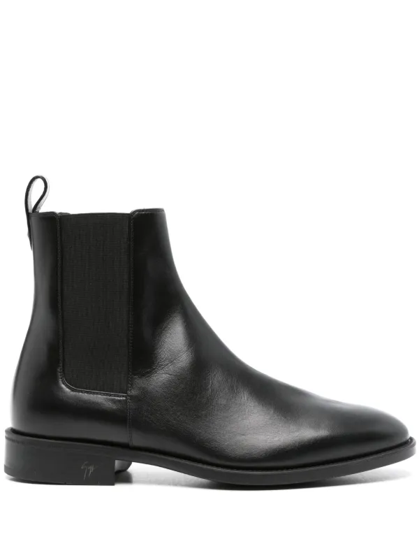 Giuseppe Zanotti Leather Chelsea Boots Black FARFETCH