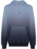 BOSS gradient dye cotton-terry hoodie - Blue