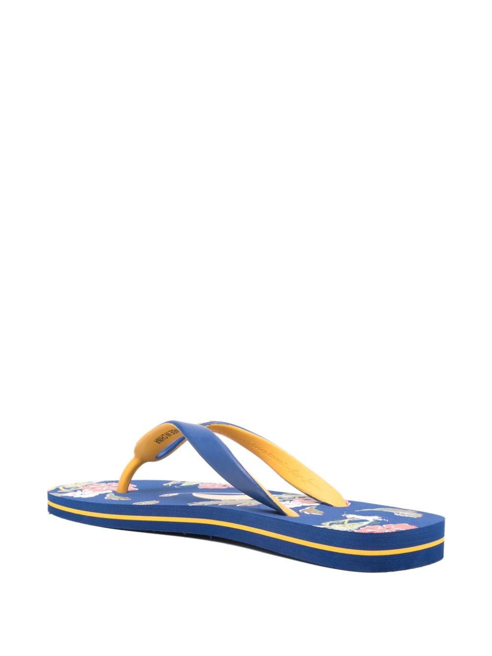 Shop Polo Ralph Lauren Bolt Flip Flops In Blau