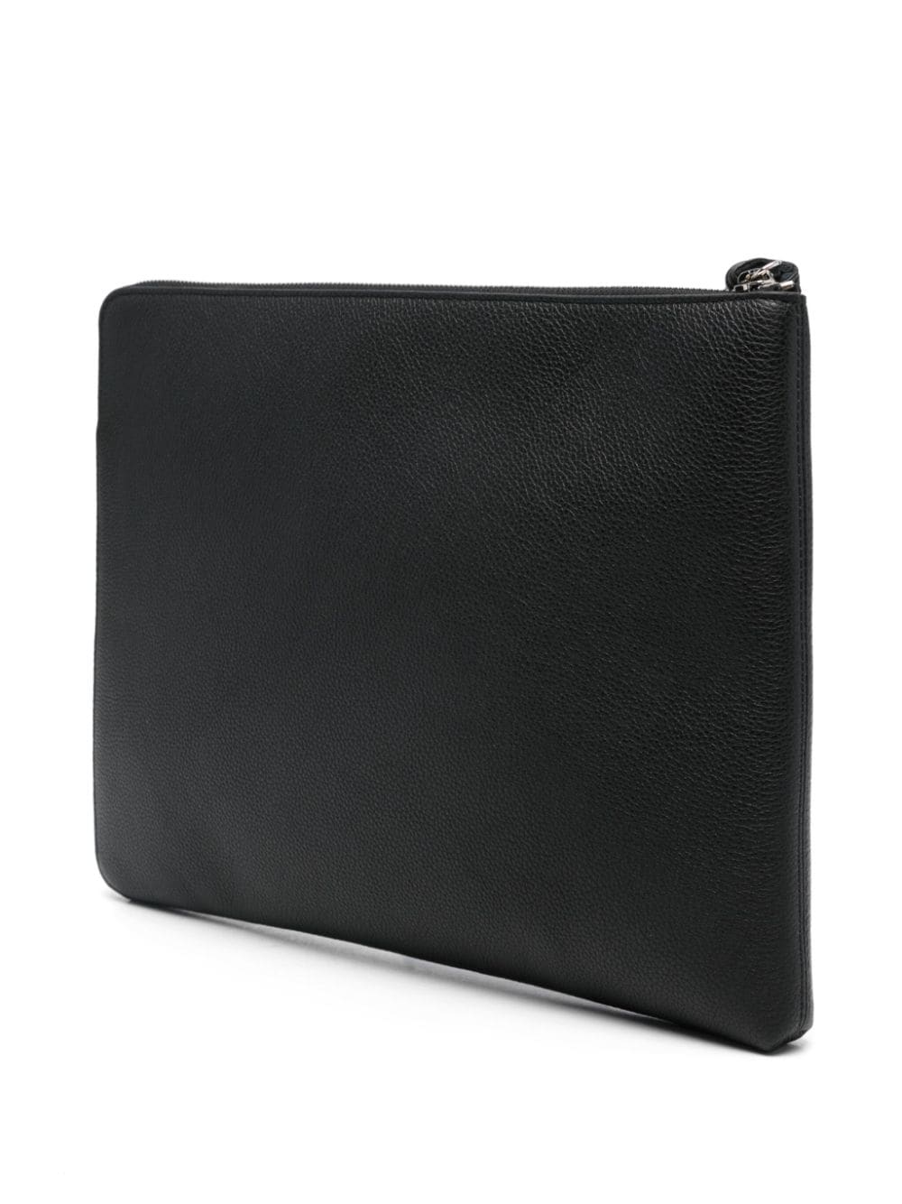 Shop Lemaire Leather Laptop Bag In 黑色