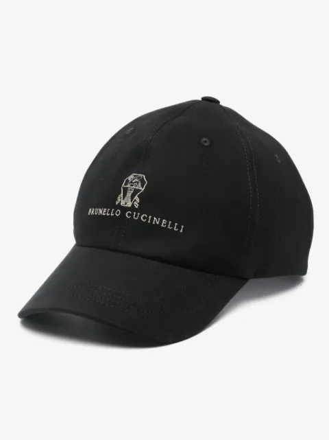 Brunello Cucinelli logo-embroidered cap