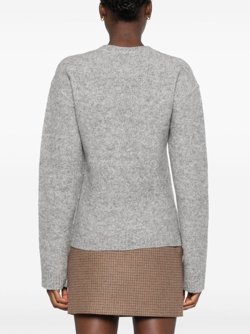 Shop N°21 Crystal-embellished Sweater In Grey