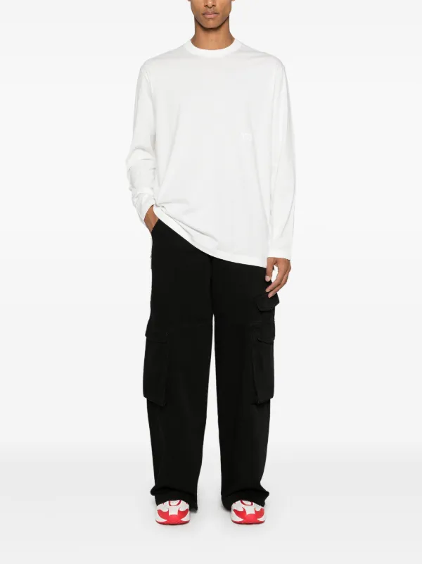Tシャツ・カットソー Y 3 Men T Shirts LJM7815 White Y-3 logo-print T-shirt | White | FARFETCH