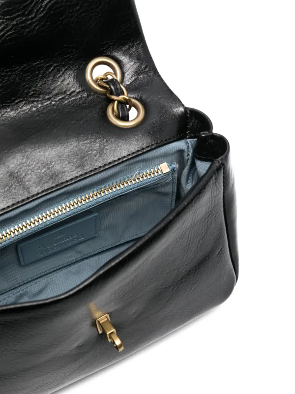 [Vivienne Westwood] Anita チェーン ショルダーバッグ Anita Chain leather shoulder bag in black - Vivienne