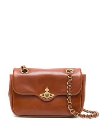 Vivienne Westwood Anita Chain Shoulder Bag | Brown | FARFETCH LB