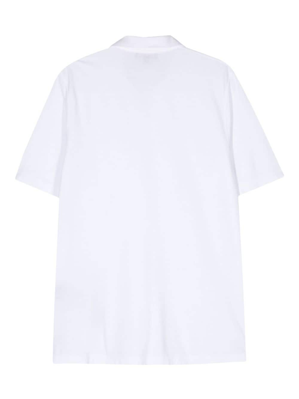 Shop Sease Cotton Polo Shirt In White