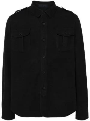Theory ジップアップ シャツジャケット | グレー | FARFETCH JP