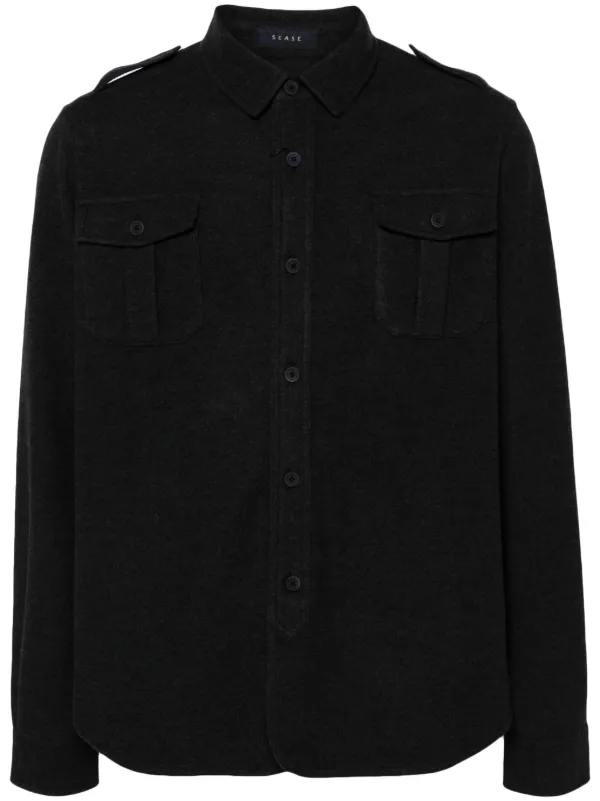 Sease Flannel Overshirt in Grey