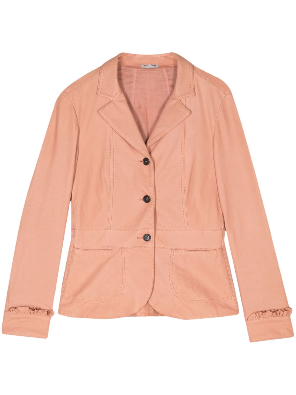 2010s ruffled-trim jacket