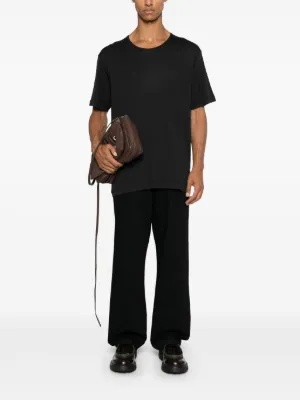 【関税込み】LEMAIRE カーキ リブ UネックTシャツ Lemaire T-Shirts for Men | FARFETCH US