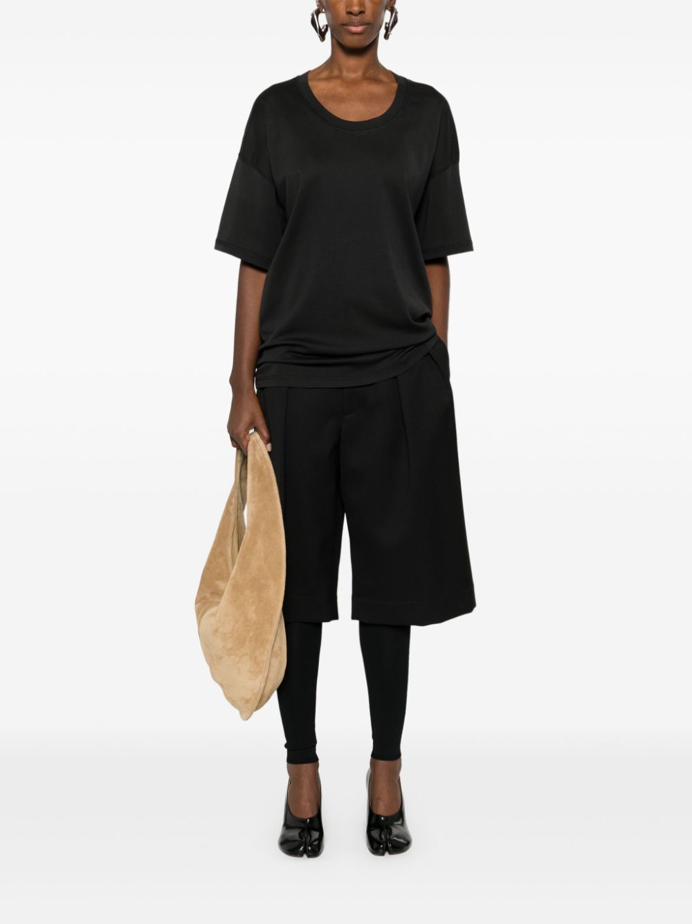 Shop Lemaire Jersey T-shirt In Black