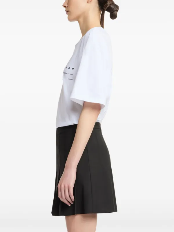 【送料&関税込】Hogan Logo T-shirt - Unisex Hogan logo-print Cotton T-shirt | White | FARFETCH JO