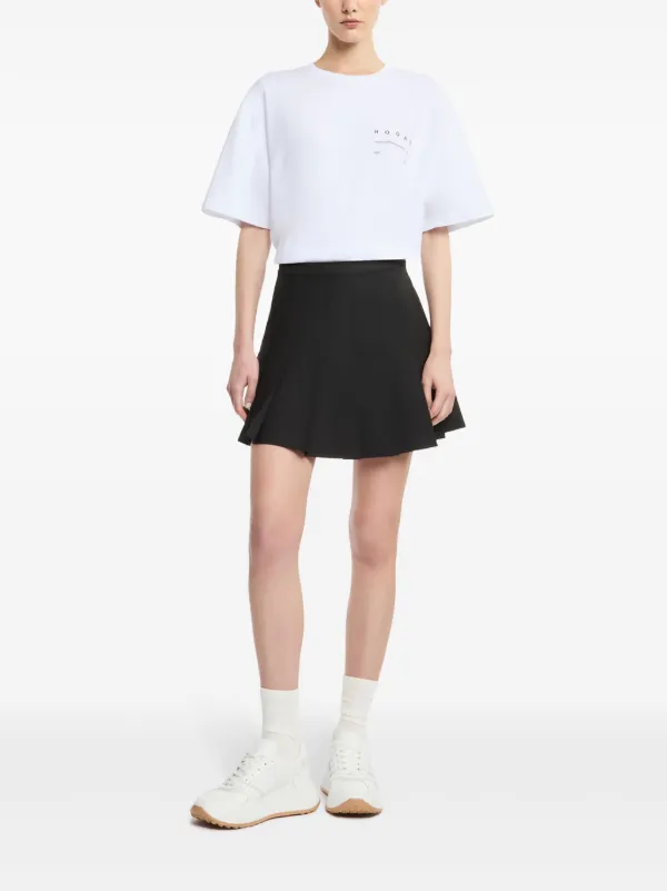 【送料&関税込】Hogan Logo T-shirt - Unisex T-shirt BLACK for Unisex KQUB3492020WNRXXB999 | Hogan