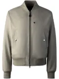 Hogan leather bomber jacket - Neutrals