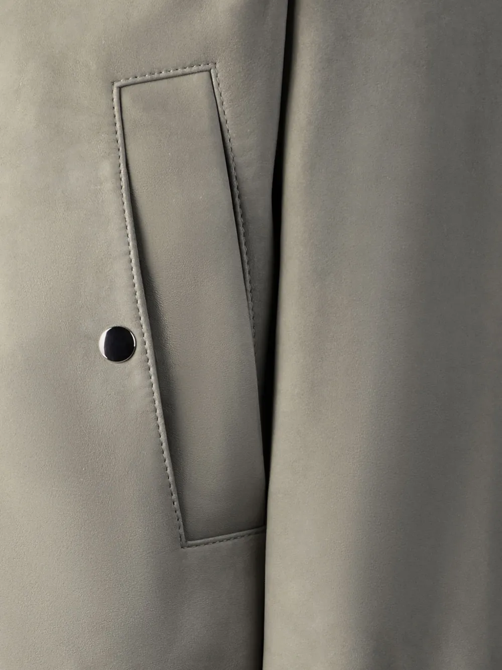 Hogan Leren bomberjack Beige