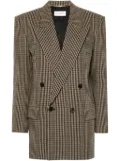 Saint Laurent checked blazer - Neutrals