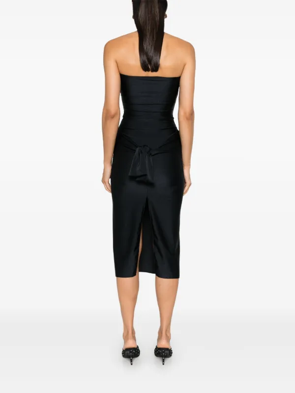 Coperni knot-detail Jersey Dress | Black | FARFETCH