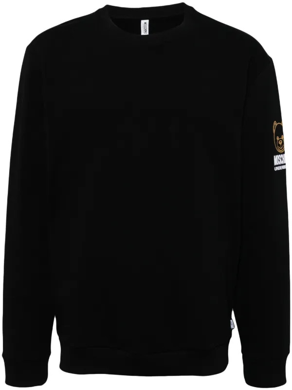 Moschino Crew Neck Long Sleeve Sweatshirt Farfetch