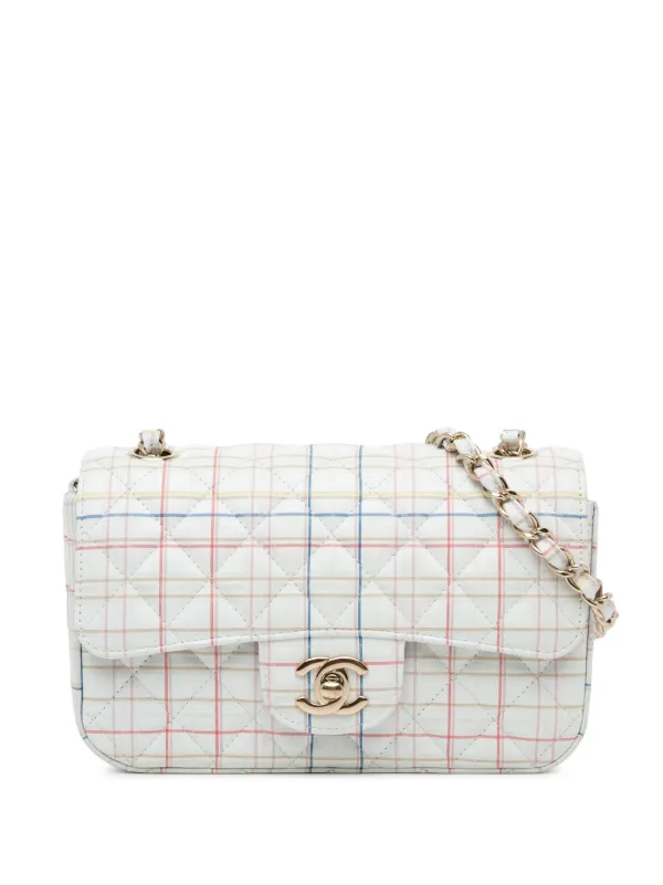 CHANEL Pre-Owned 2019 Mini Rectangular Classic Printed Calfskin 