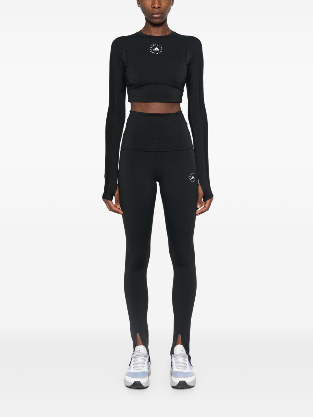 adidas by Stella McCartney Cropped top - Zwart