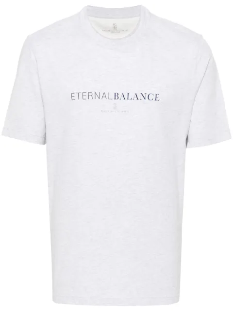 Brunello Cucinelli logo-print T-shirt