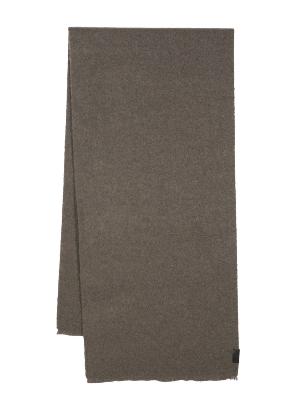 Shop Lemaire Logo-tag Scarf In Grey