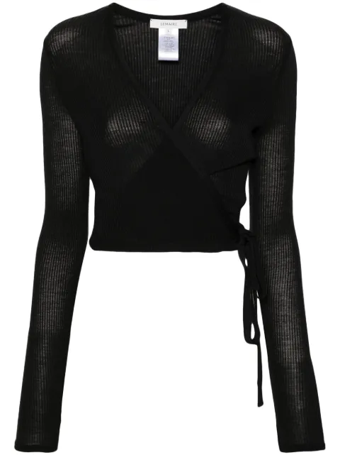 LEMAIRE wrap-design cardigan