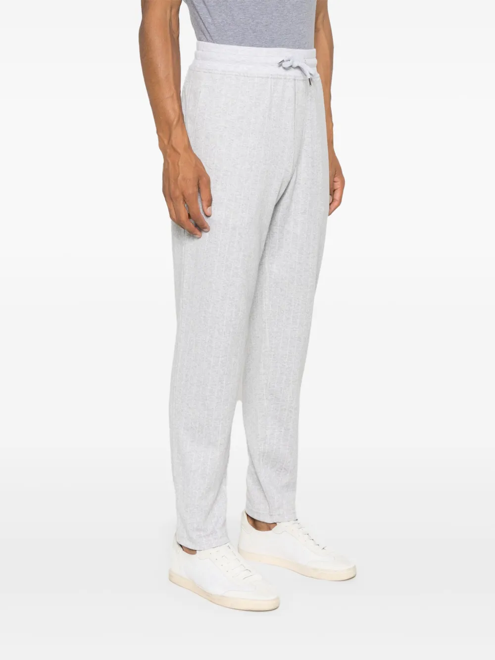 BRUNELLO CUCINELLI PINSTRIPE-PATTERN TRACK PANTS