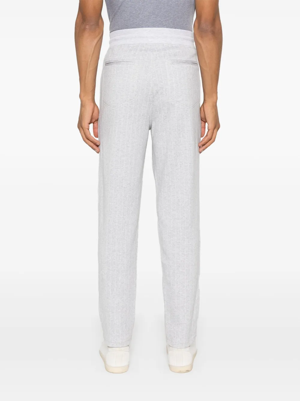 BRUNELLO CUCINELLI PINSTRIPE-PATTERN TRACK PANTS