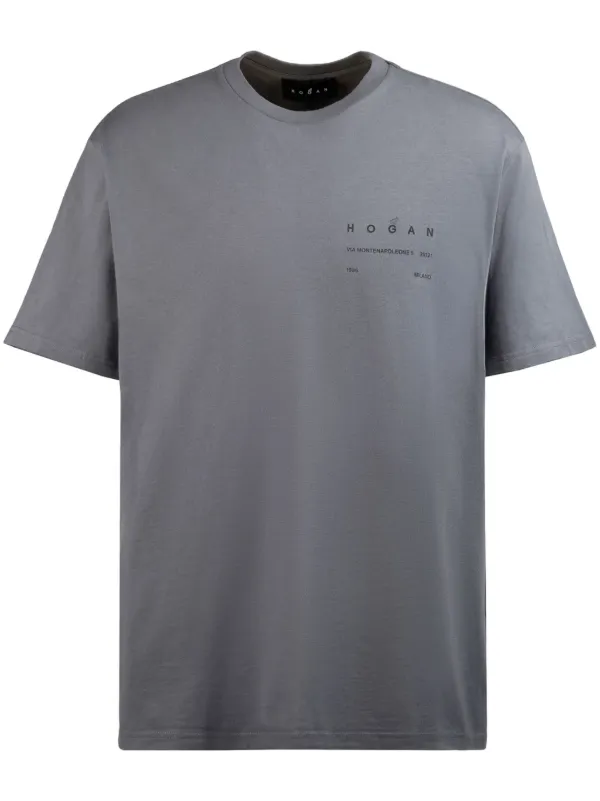 【送料&関税込】Hogan Logo T-shirt Hogan ロゴ Tシャツ | グレー | FARFETCH JP