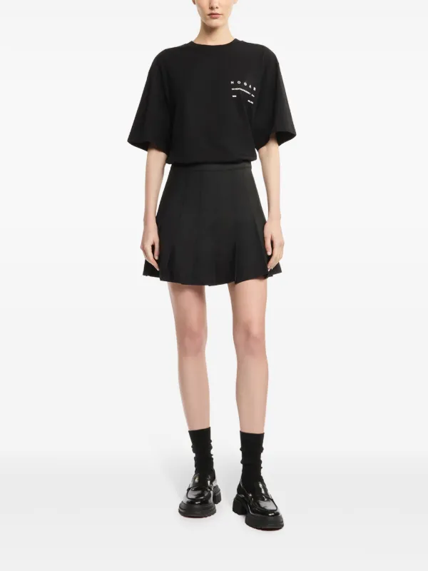 Hogan logo-print Cotton T-shirt | Black | FARFETCH