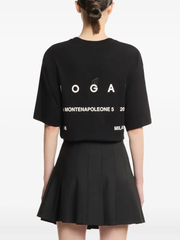 Hogan logo-print Cotton T-shirt | Black | FARFETCH