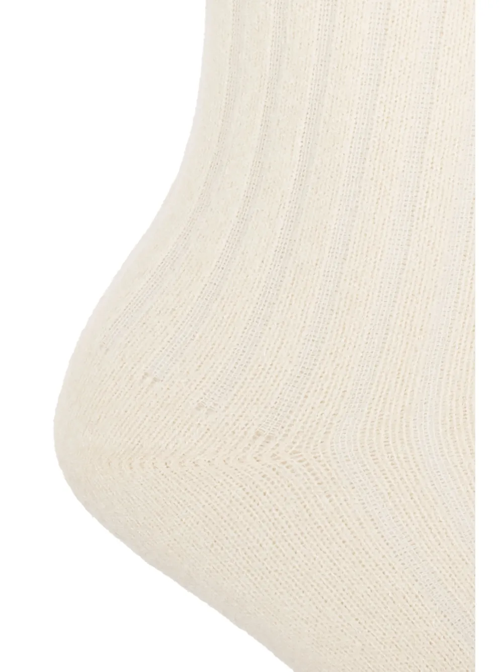 ISABEL MARANT Logo-intarsia sokken Beige