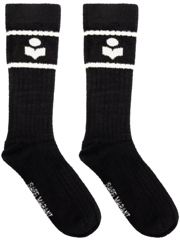 タイツ・ソックス Isabel Marant Intarsia Stripe Socks Designer Socks for Women | ISABEL MARANT Official Online Store