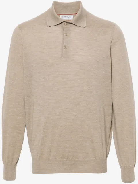 Brunello Cucinelli fine-knit polo shirt
