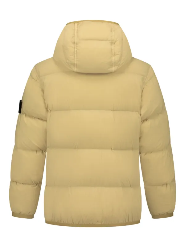 Stone Island Junior Crinkle Reps Padded Jacket Yellow FARFETCH ID