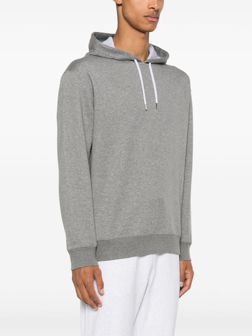 Shop Brunello Cucinelli Jersey Hoodie In Grey