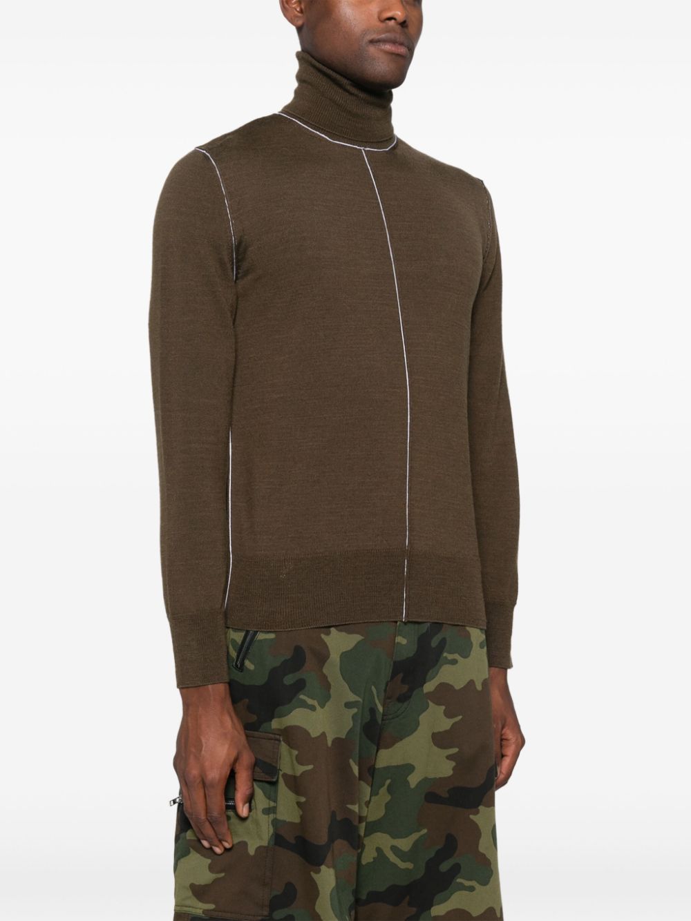 MM6 Maison Margiela raised-seam sweater Men