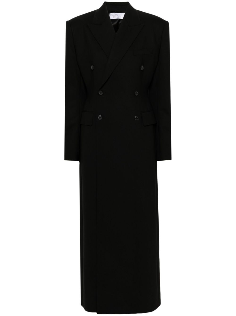 Shop Giuseppe Di Morabito Double-breasted Coat In Black