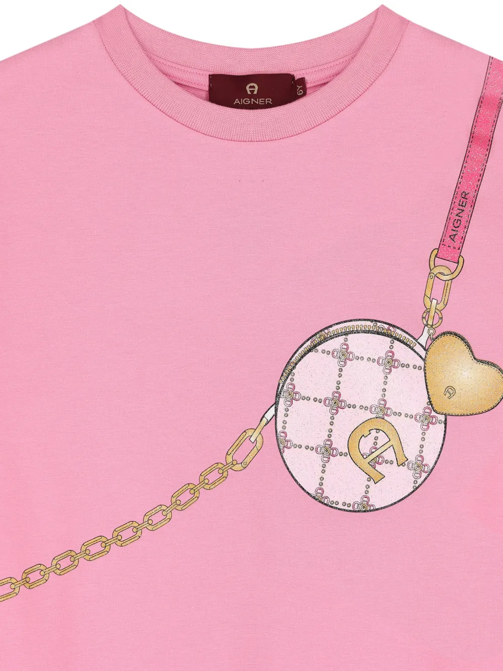 Aigner Kids Sweater met logoprint Roze