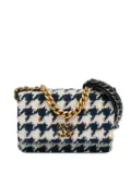 CHANEL Pre-Owned 2020 Tweed 19 Wallet On Chain satchel - Blue