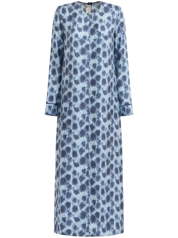 Marni All-over-print Dress in Blue