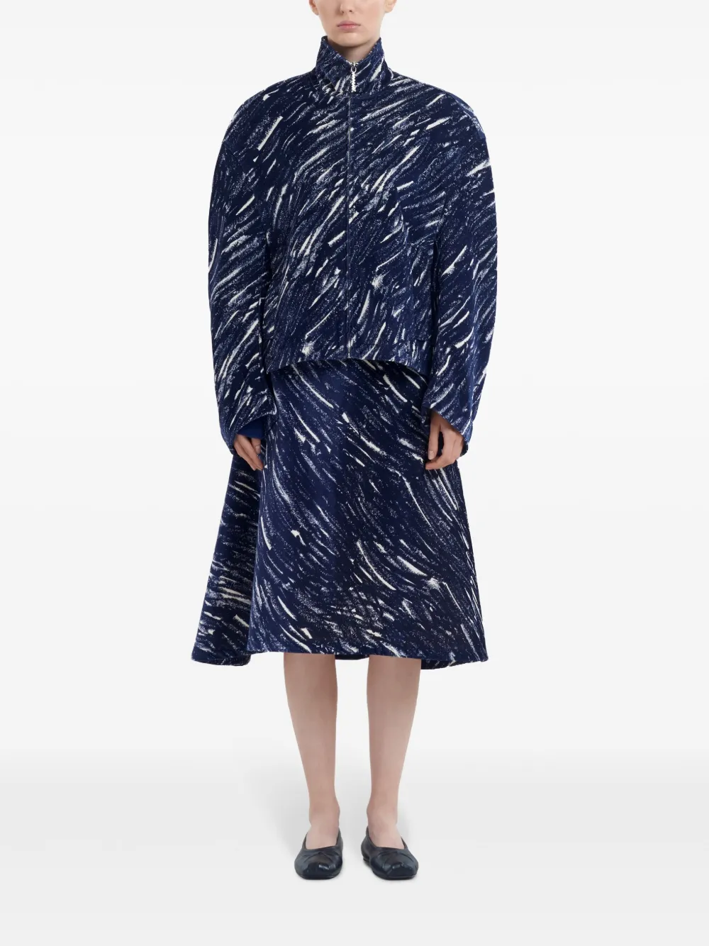 Marni Jack met abstracte print - Blauw