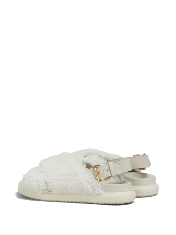 関税送料無料【MARNI】WHITE LEATHER FUSSBETT White leather Fussbett | Marni