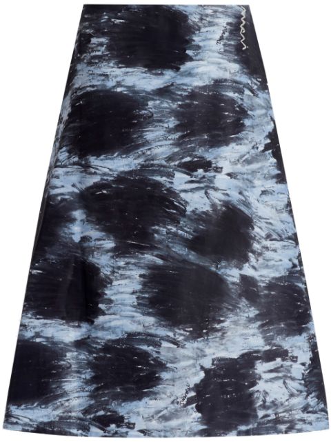 Marni painterly A-line skirt Women