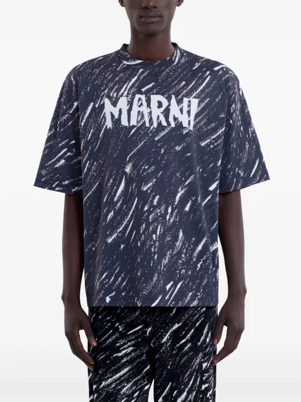 Marni ロゴ Tシャツ | ブルー | FARFETCH JP